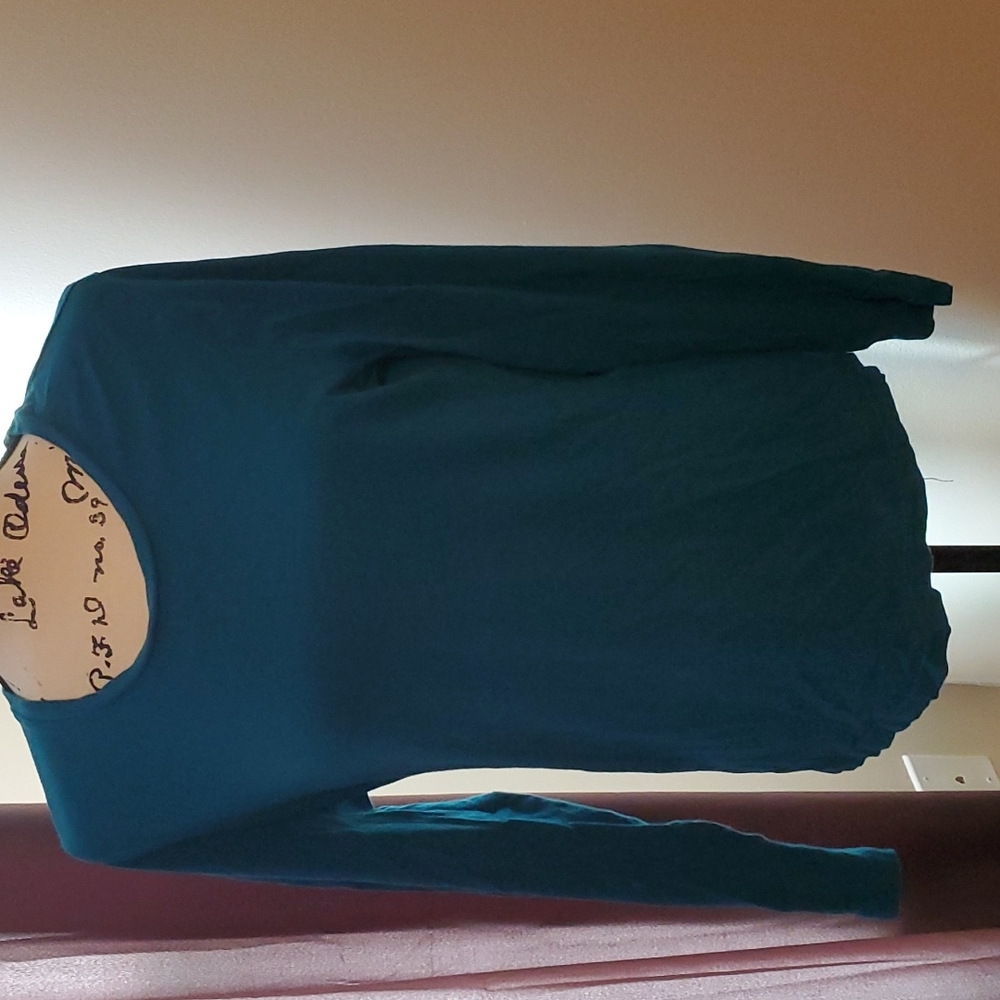 Blue Champion Long Sleeve Scoop Top